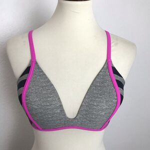 NeonTide Bikini Top Striped Colorblock Swimwear